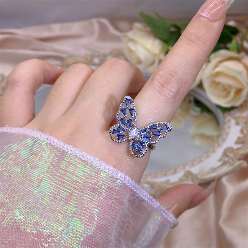 Wholesale New Butterfly Open Copper Ring