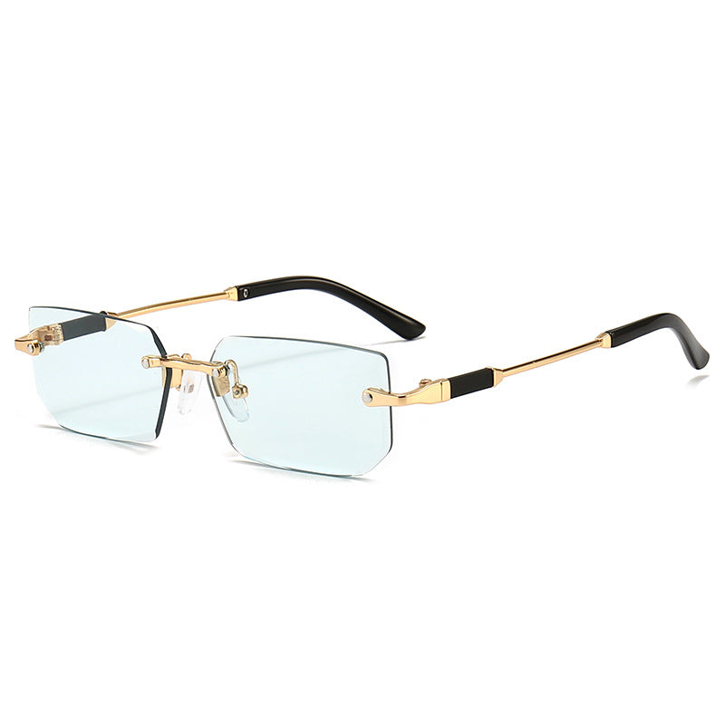 Wholesale Frameless Jelly Colored PC Sunglasses