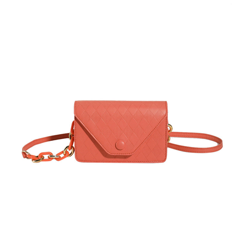 Wholesale PU Candy Color Shoulder Diamond Bag