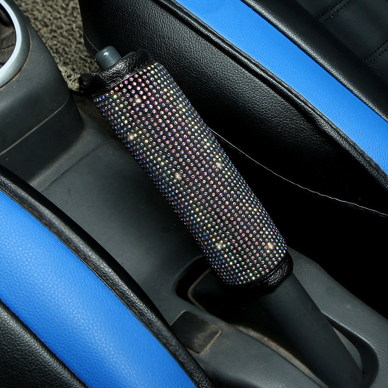 Wholesale Flocking Safety Belt Shoulder Cover Hand Cushion Cover Gear Cover Handbrake Cover Pull Gloves Diamond-studded Interior Cover