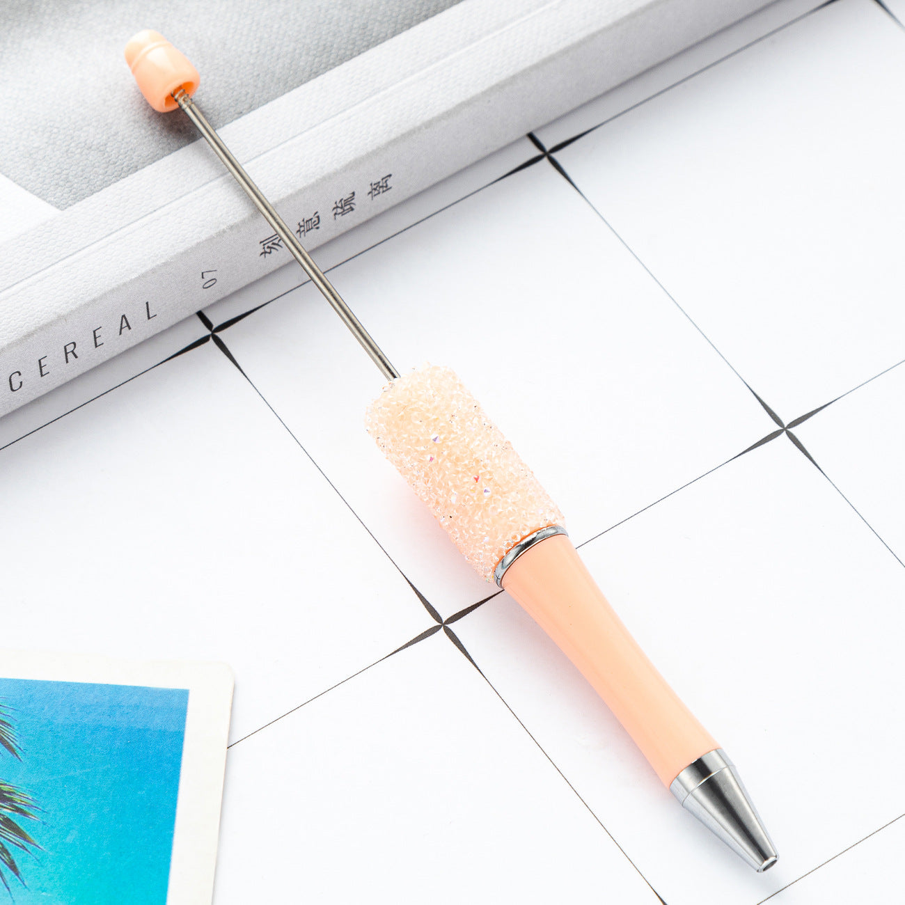 Wholesale DIY sugar beaded pen rhinestone ballpoint beadable pen