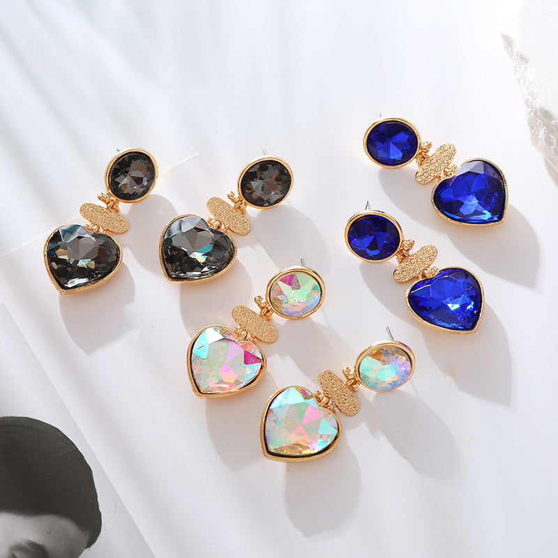 Wholesale Round Love Multi-layer Vintage Earrings