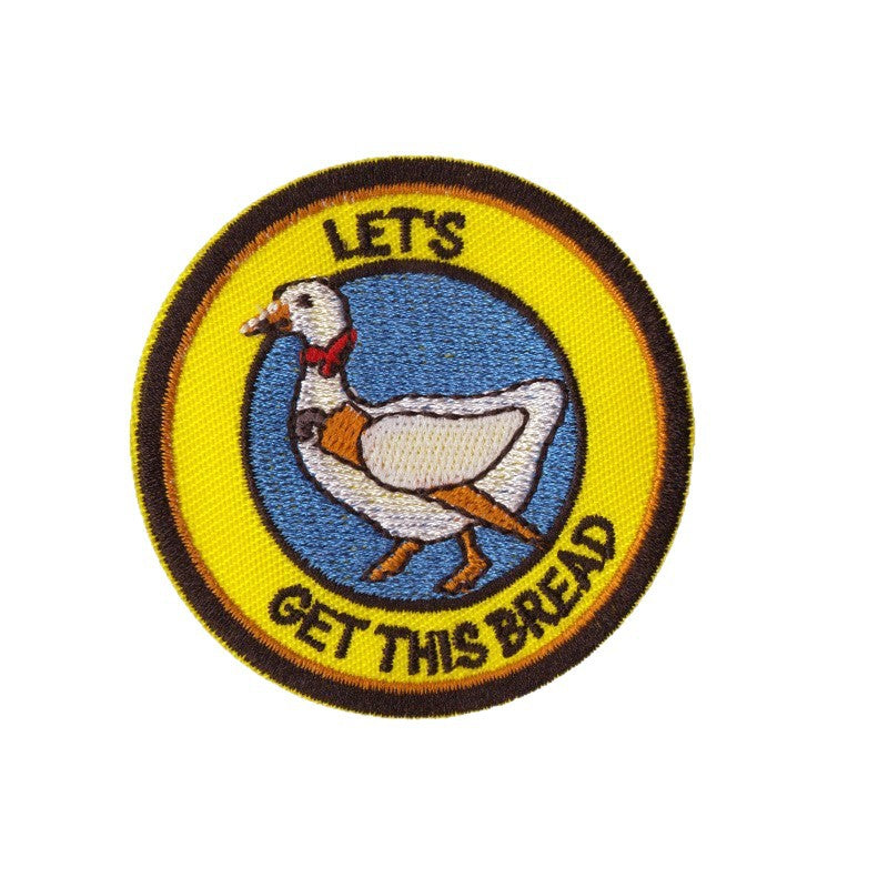 Wholesale 12Pcs Funny Animal Embroidered Patches Duck Goose Cat Designs Iron On Applique For Backpacks Hats Coats Decorative Accent