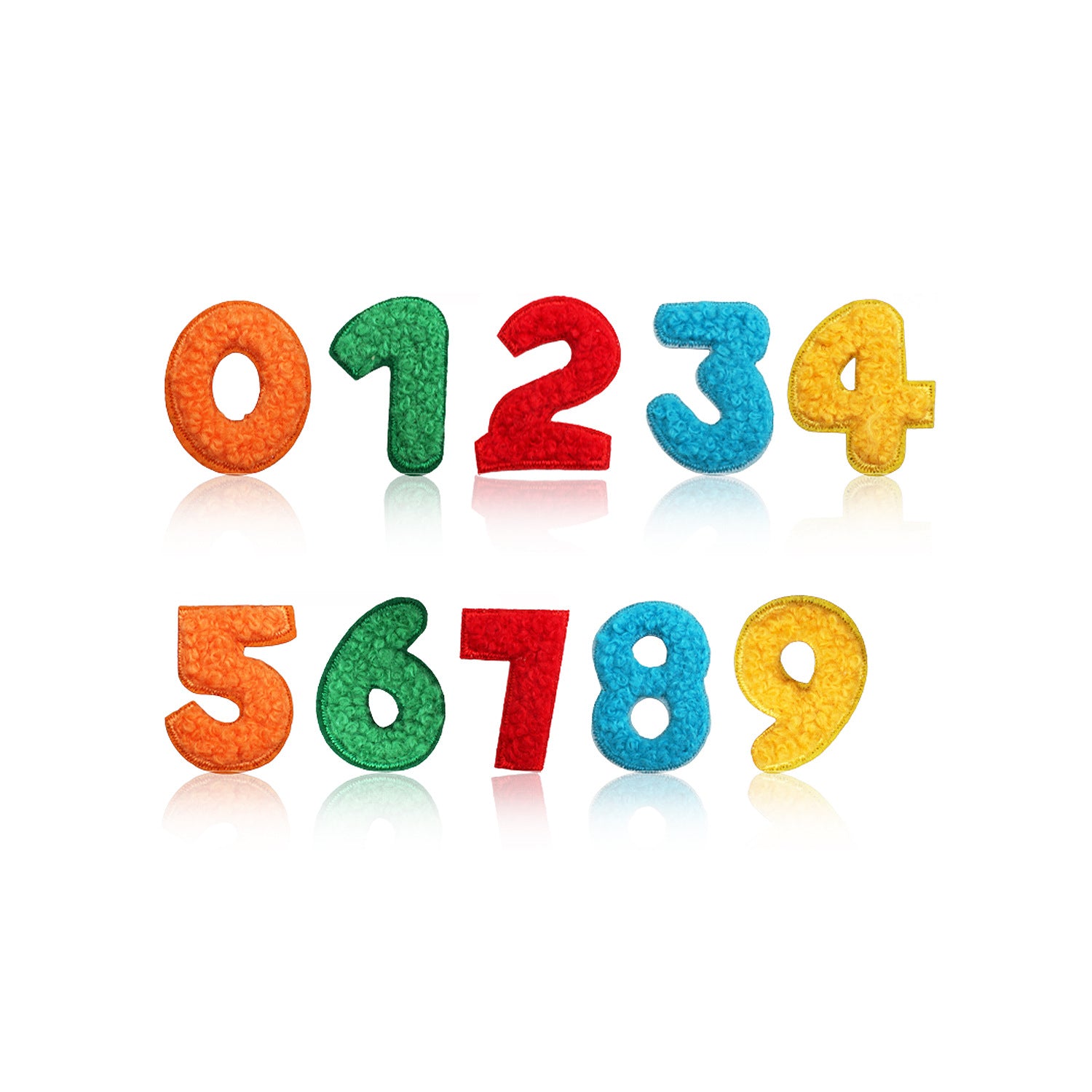 Wholesale Trendy Chenille Embroidered Alphabet Number Patches Iron On DIY Decorative Accessory For Clothing Bags Boutique Resale