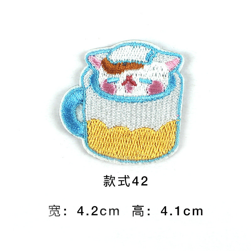 Wholesale Trendy Self Adhesive Astronaut Star Embroidered Patches Non Woven Fabric DIY Decorative For Bags Shoes Clothing Towels
