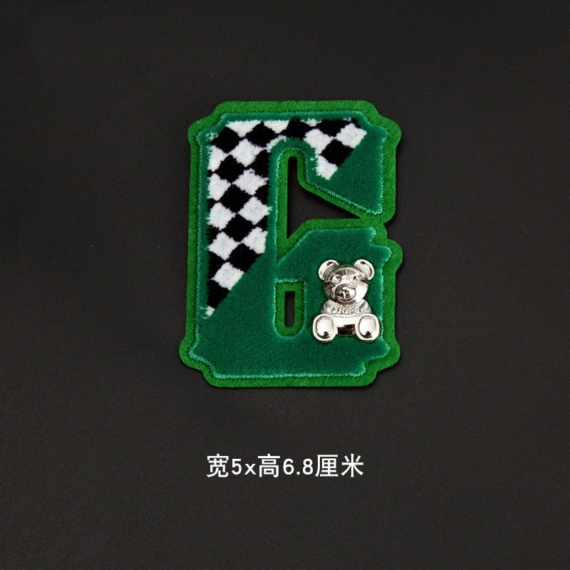 Wholesale Embroidered Bear Brooch Stylish Women Coat Pin Fashion Accessory