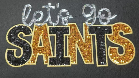 Wholesale Let S Go Series Sports Team Sequin Iron On Patch Chic Embroidered Decorative Accessory Great For Gift And Boutique Resale OLY Exclusive