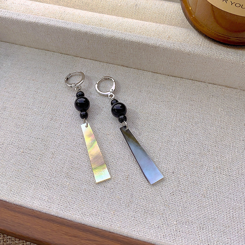 Wholesale National Style Tassel Black Earrings High-end Retro Earrings