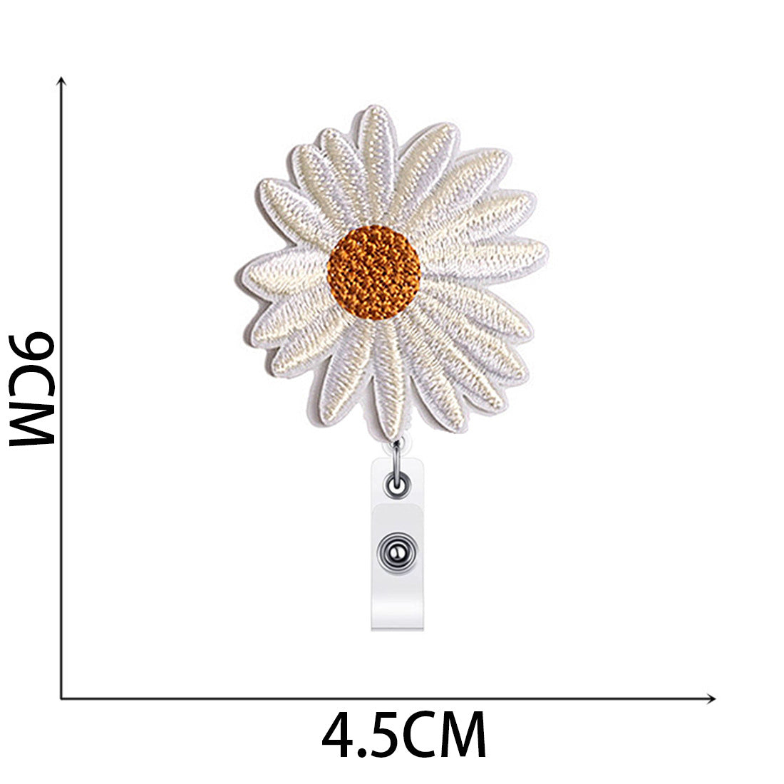 Wholesale Sunflower Easy Pull Buckle Embroidered Cloth Sticker