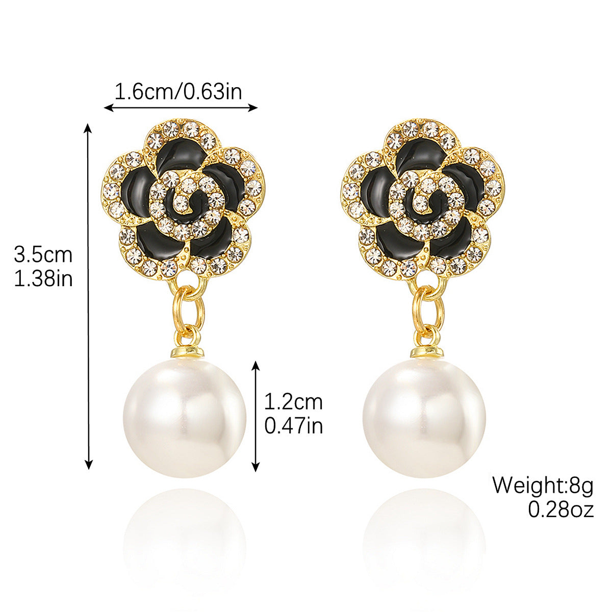 Wholesale Vintage French Rose Earrings