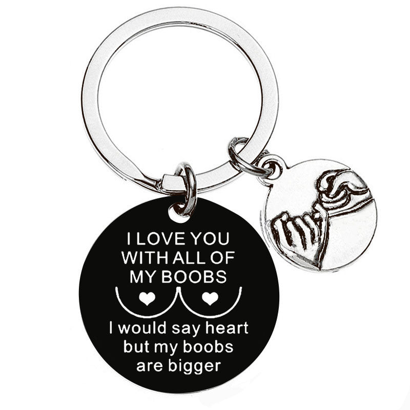 Wholesale Valentine's Day Hook Metal Keychain