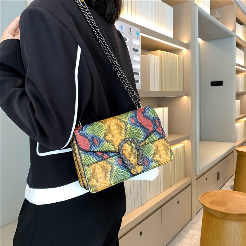 Wholesale Stylish Decor Pattern Double-compartment Flap Bag Cross-body Shoulder Bag