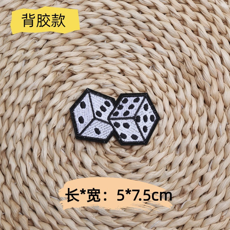 Wholesale 10pcs Team helmet baseball embroidery English square letters DIY Patches