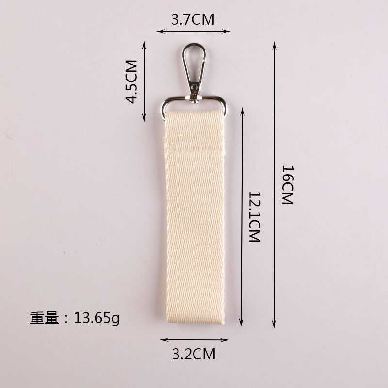 Wholesale Korean version ins style pure color canvas keychain
