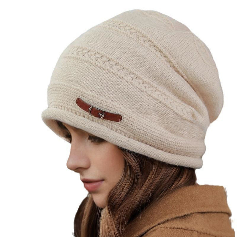 Wholesale Autumn and Winter Fashion Loose Large Head Circumference with Fleece Hat