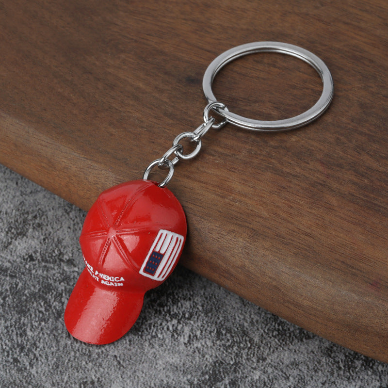 Wholesale Red Hat Men's Hip Hop Fashion Player Cool Metal Keychains