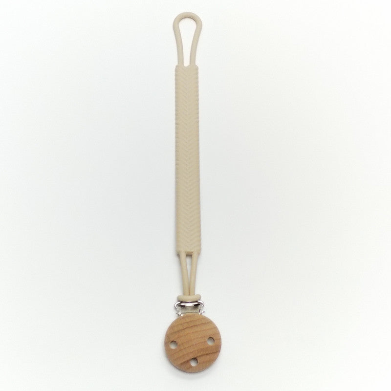 Wholesale Silicone Beech Wood Pacifier Chain