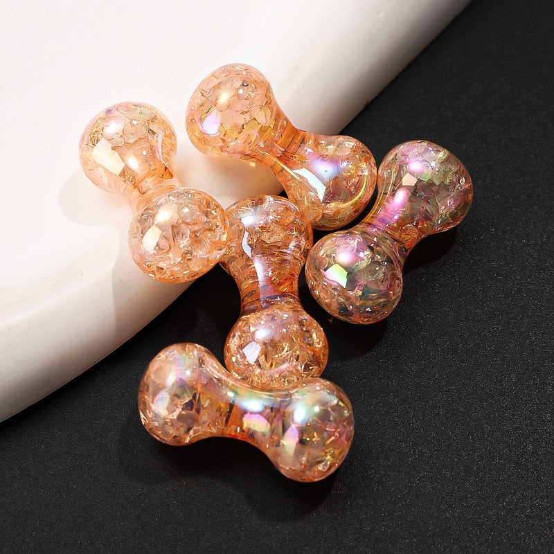 Cuentas de huesos de crujido acrílico de 50 piezas al por mayor