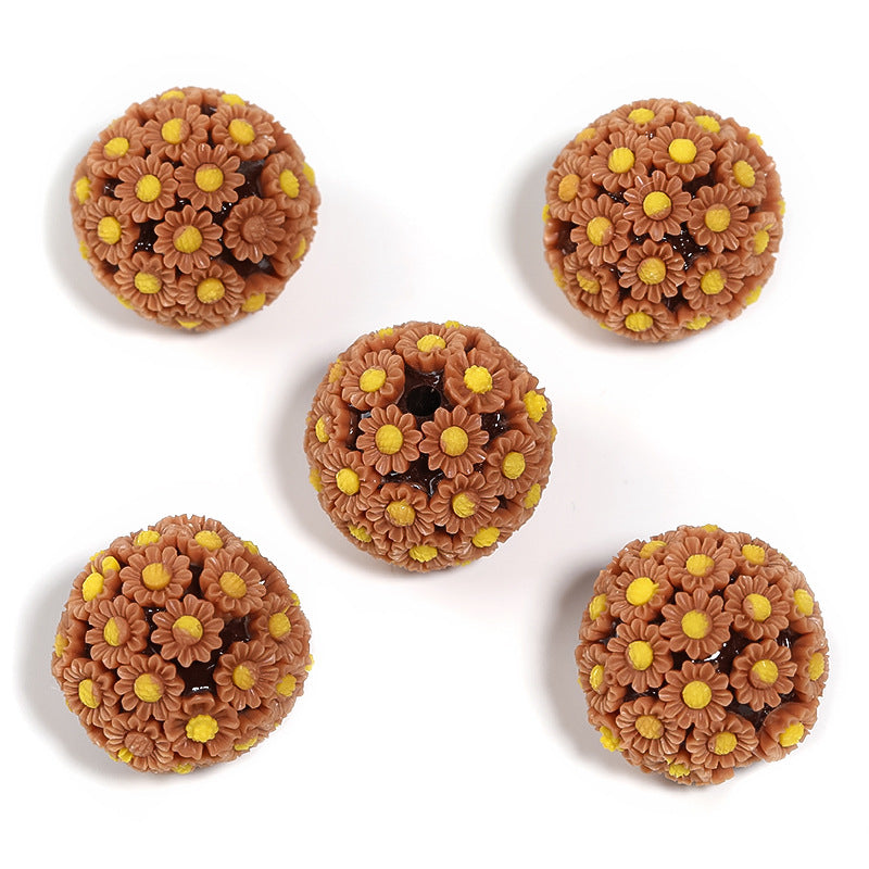 Wholesale 10PCS DIY Acrylic Flower Ball Balls