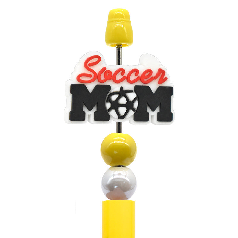 Wholesale Random100pcs/pack DIY Ball Sports Series Ballpoint Pen Focus Beads