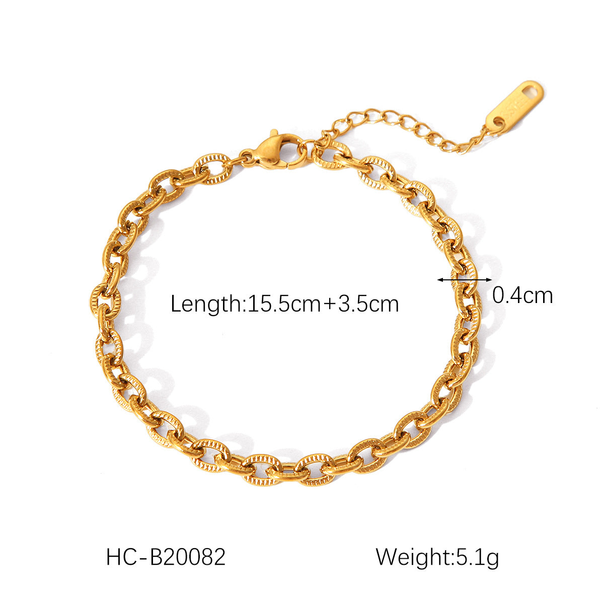 Wholesale Hot Selling 18K Gold Plated Bracelet Stainless Steel Bracelet Female INS Style Fashion Ball Ball Chain Handmade Chain Jewelry