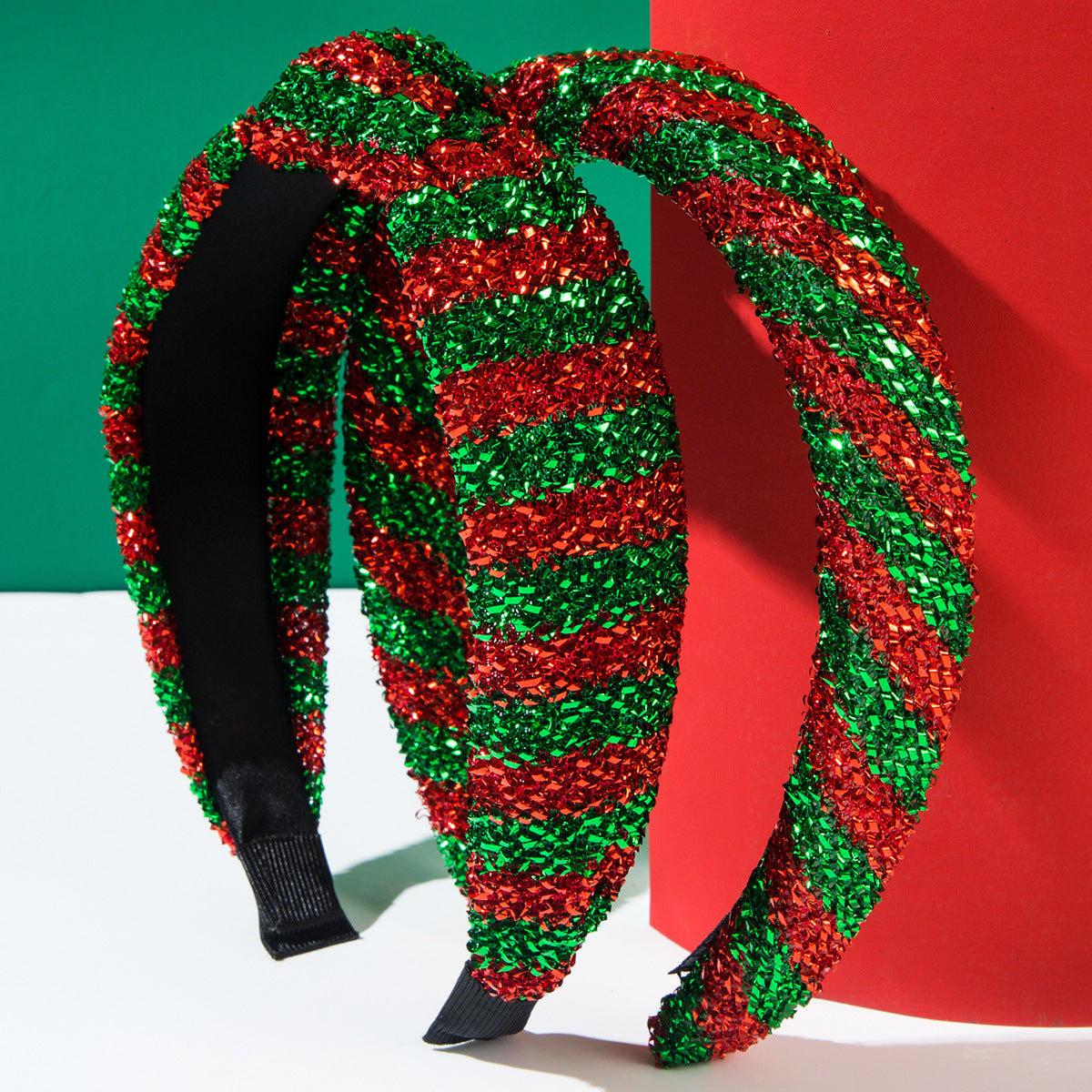 Wholesale New Christmas Creative Striped Checkered Ribbon Fashion Hair Accessory