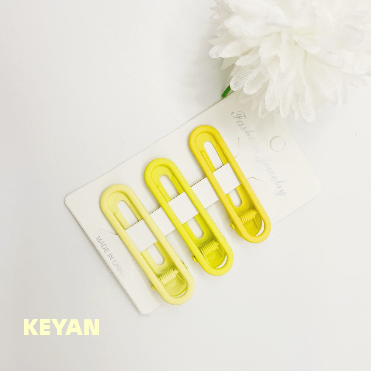 Wholesale Hollow Cute Frosted Candy Color Duckbill Clip