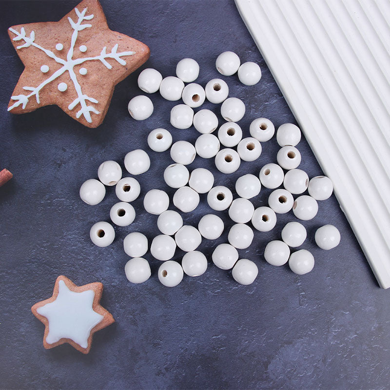 Wholesale 20pcs Christmas Candy Windmill Hemp Rope Accessories Wooden Beads