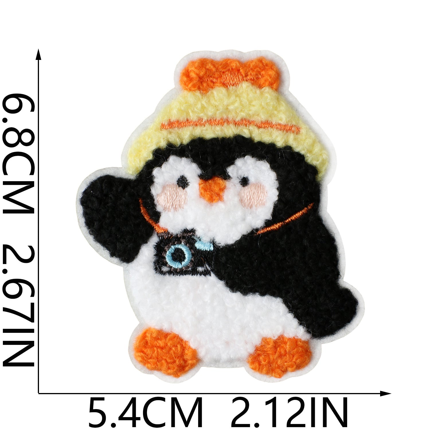Wholesale Trendy Cute Bathing Penguin Embroidered Patch Iron On No Sew For Clothing Bags DIY Gift