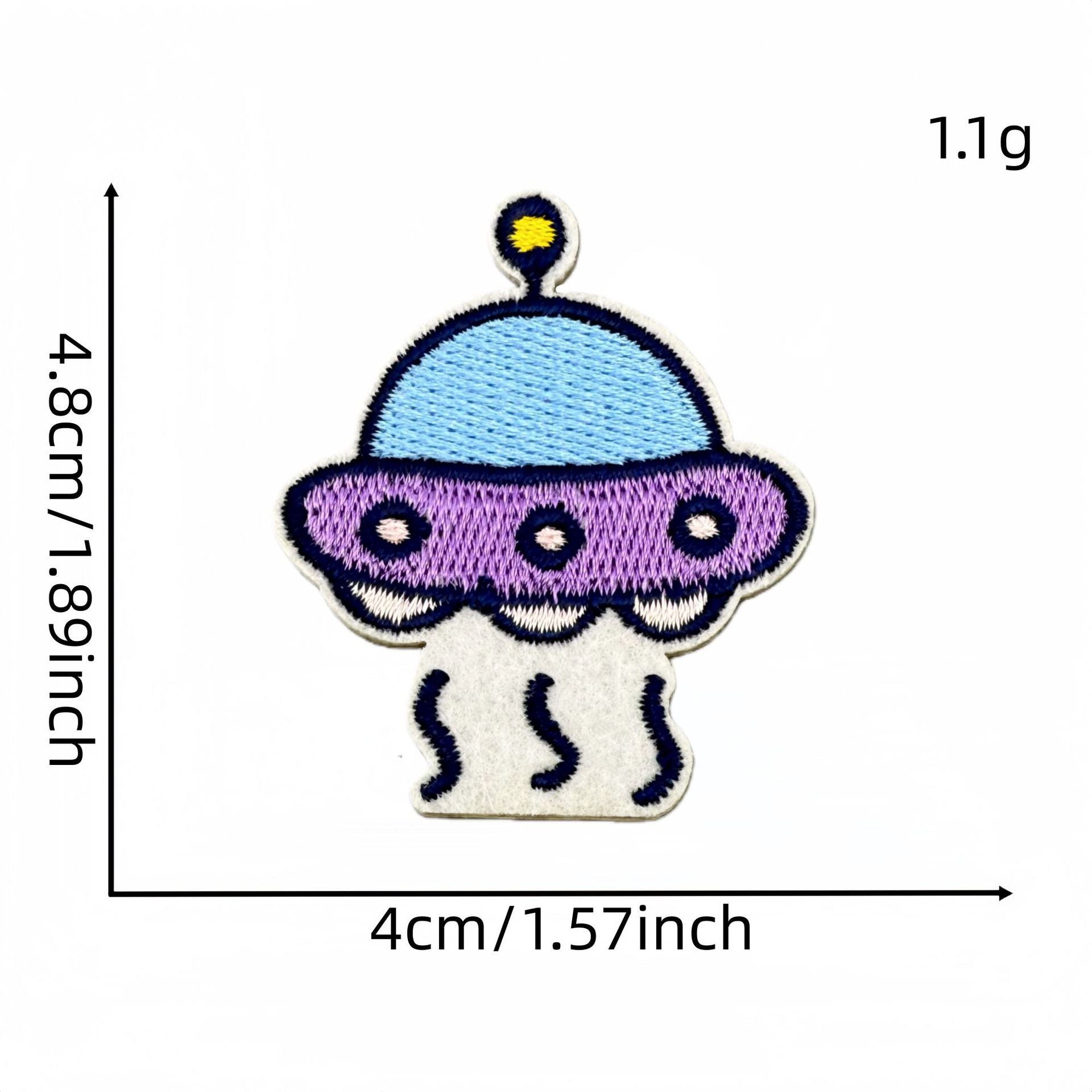 Wholesale Cute Cartoon Astronaut Embroidered Patches Space Series Self Adhesive Clothing Accessory DIY Decor Resale