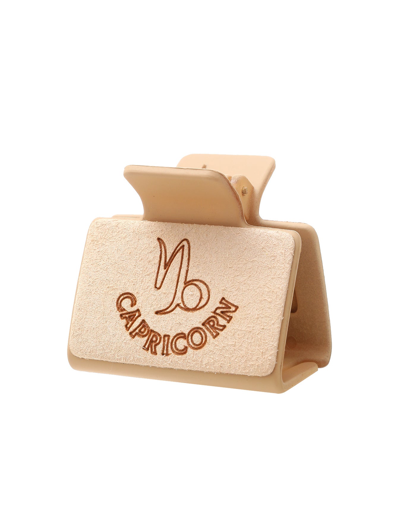 Wholesale Western Style Zodiac Shark Hair Clip Laser Engraved Microfiber Minimalist Updo Hair Clip For Everyday Styling And Gift