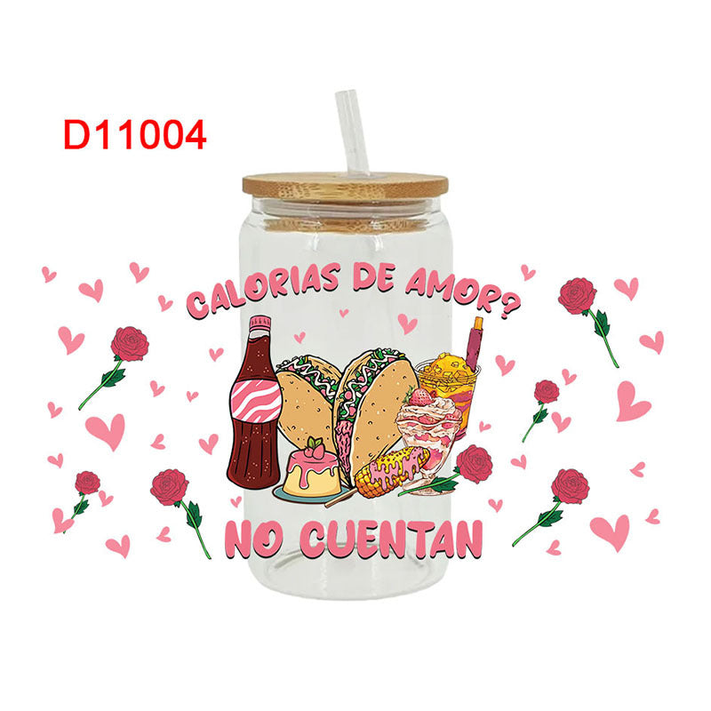 Wholesale Valentine's Day Dessert Series  16oz Cup UV DTF Wraps