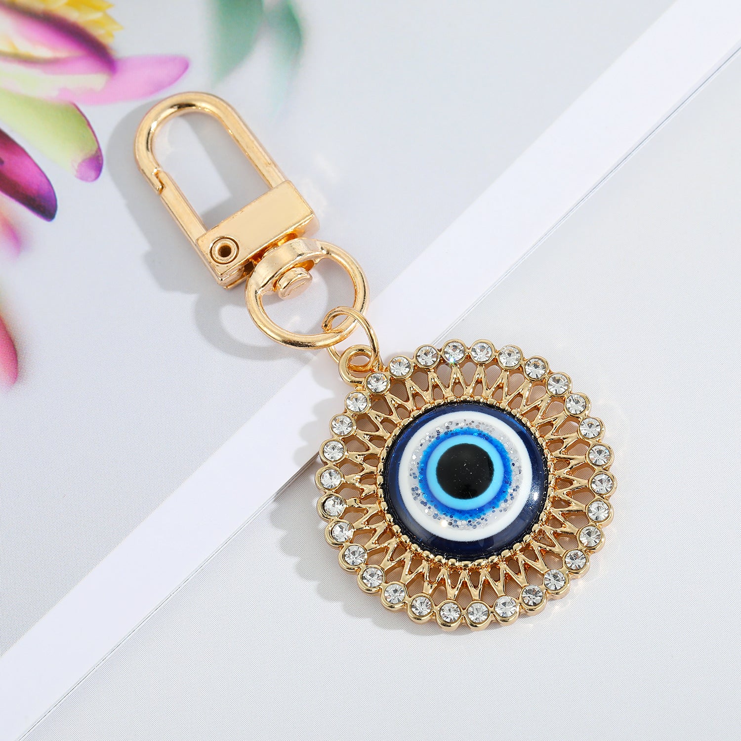 Wholesale Devil's Eye Alloy Keychains