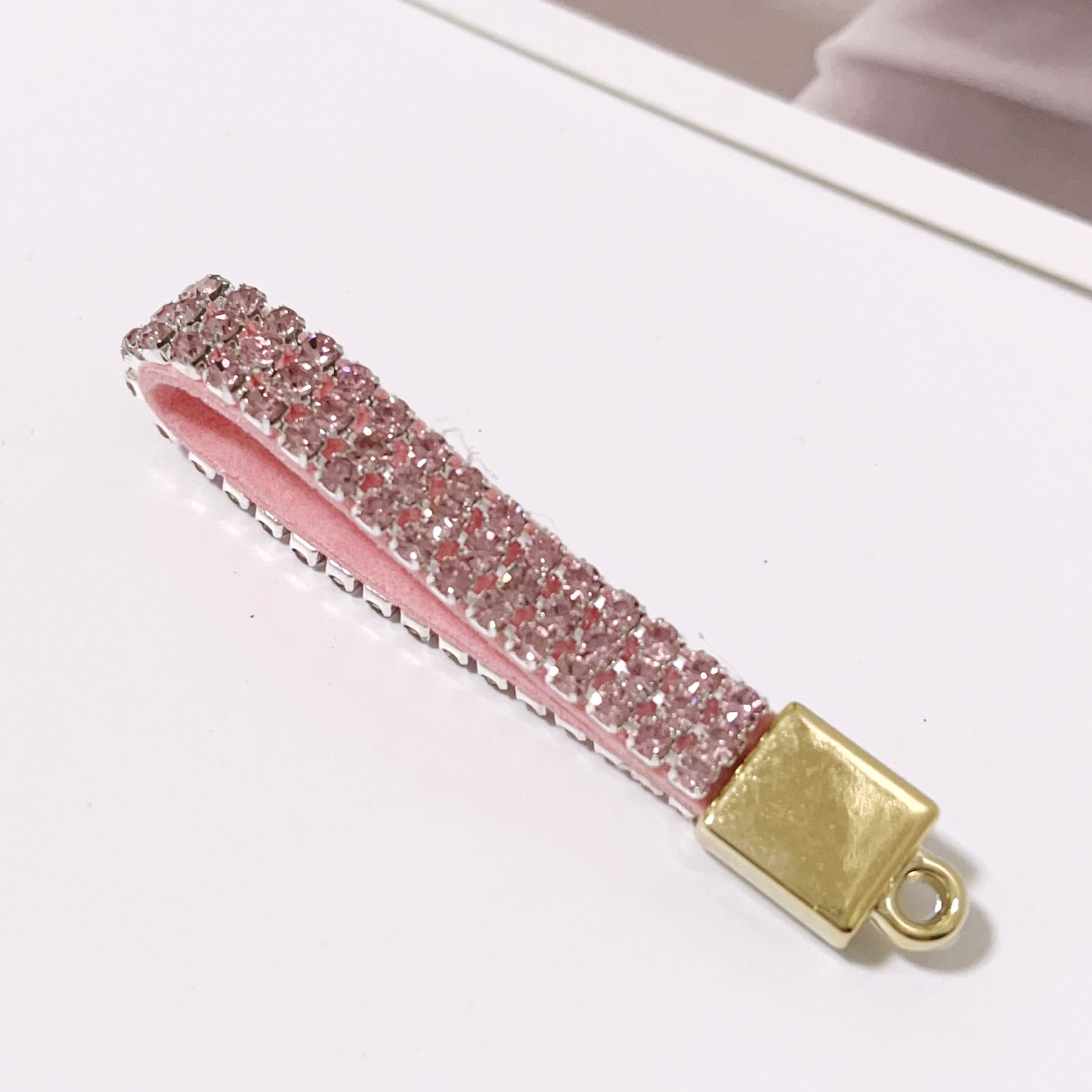 Wholesale 12PCS Rhinestone Hanging Rope Keychains