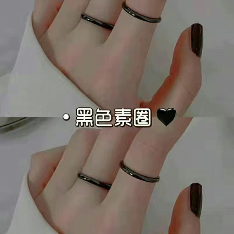 Wholesale Imitation jade fine plain ring non-fading index finger ring