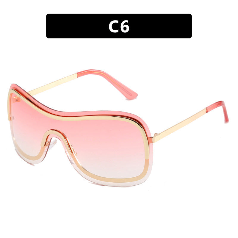 Wholesale Metal Oversized Frame PC Sunglasses
