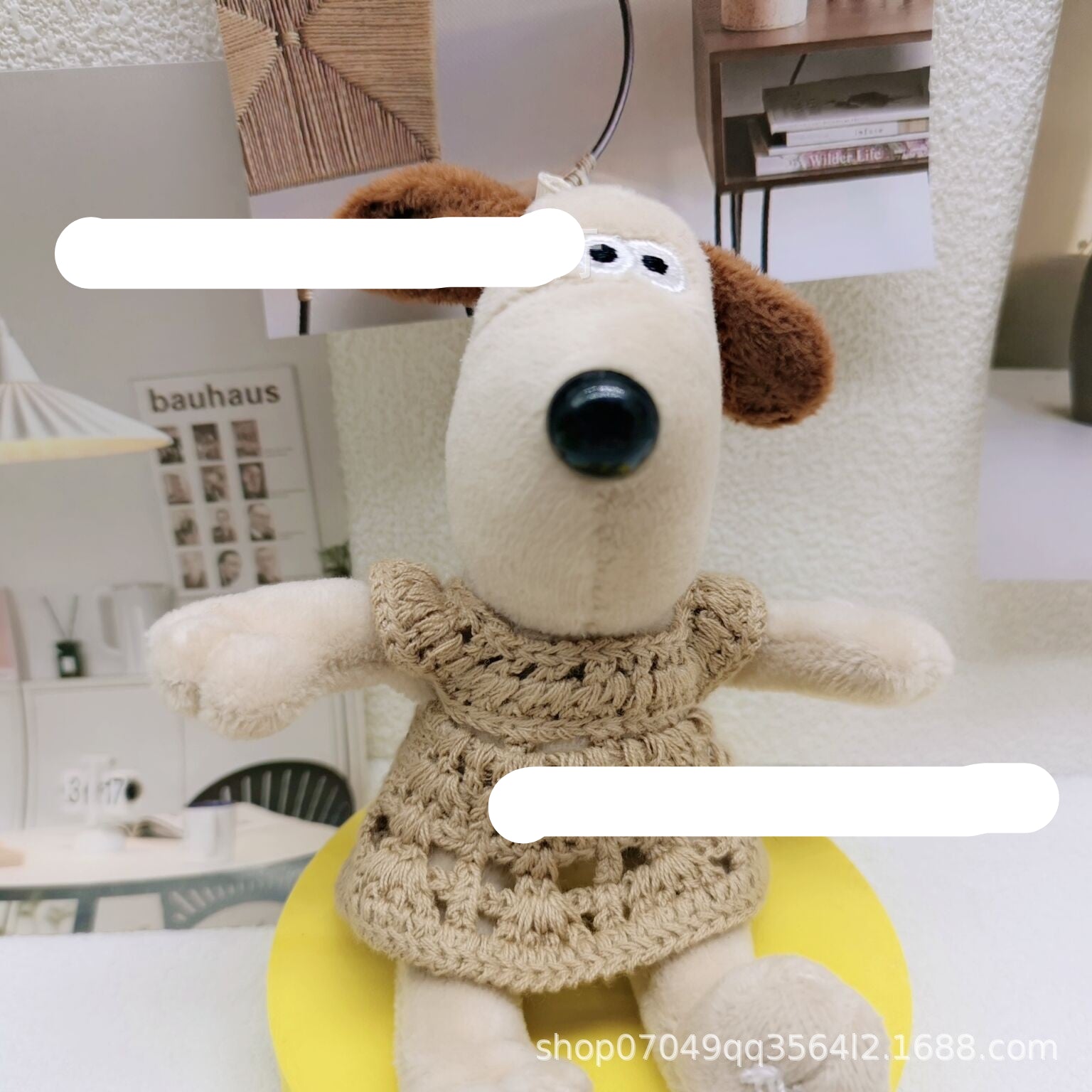 Wholesale 2pcs/pack 13cm Handdog Cotton Doll Skirt Handmade Plush Toy Woven Doll Clothes