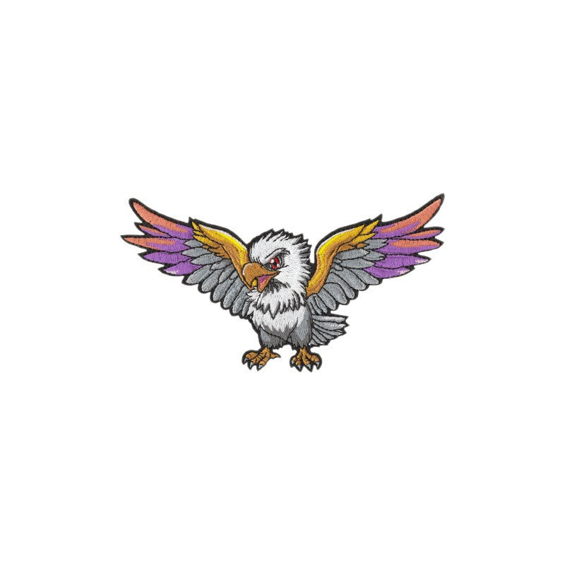 Wholesale 12 Pcs Eagle Motorcycle Embroidered Patches Large DIY Sew On et Badge Chic Fashion Biker Decor Gift For Resale