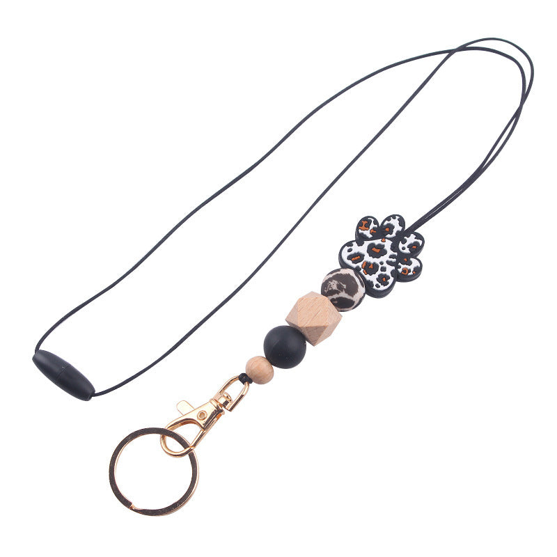 Wholesale Cartoon Animal Dog Claws Silicone Pendant Keychain