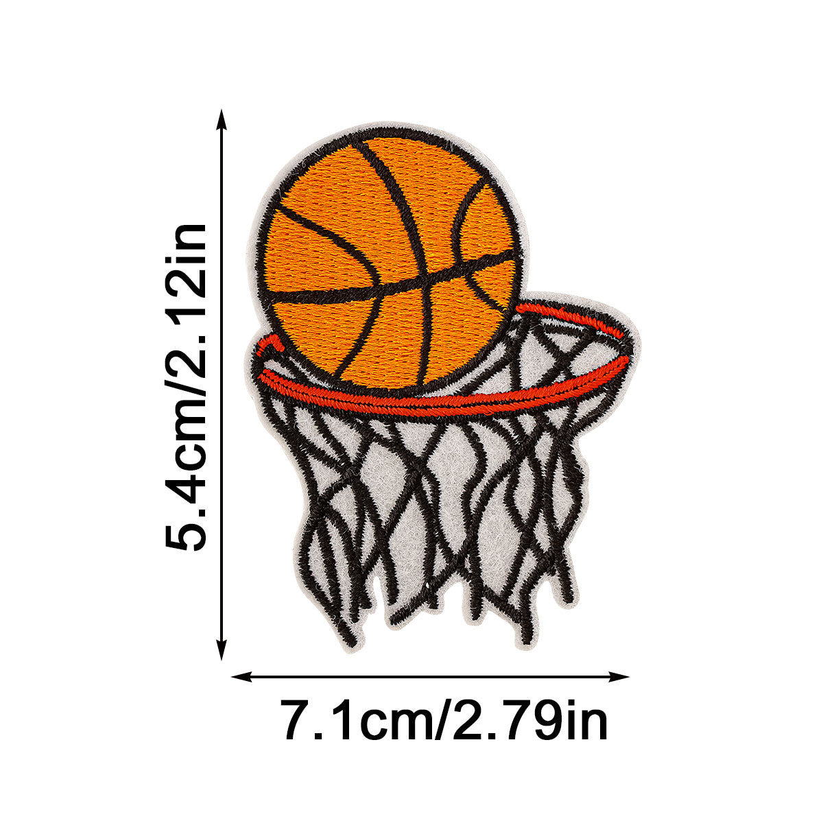 Wholesale Sports Series Basketball Embroidery Patches Clothing  Patch Patches