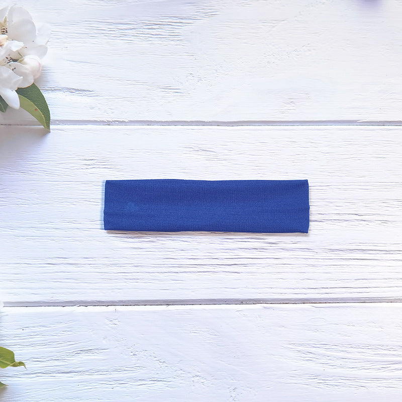 Wholesale popular solid color high elastic headband yoga sports hair band hair accessories sweat-absorbent headscarf headdress wide edge headband