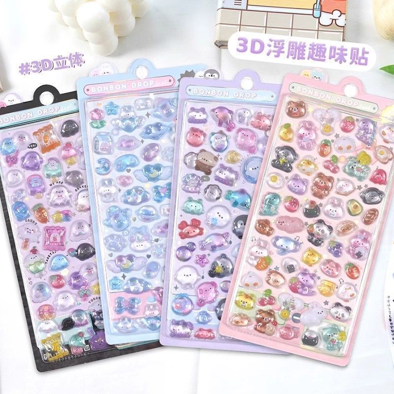 Wholesale Ocean Planet Cartoon Cute Animal 3D Stickers OLY Exclusive