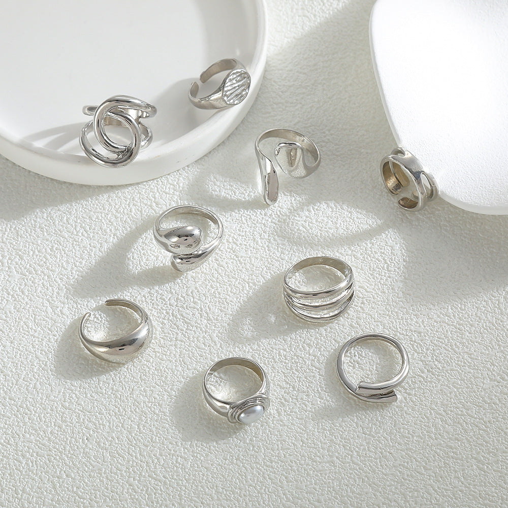 Wholesale Alloy open ring women's French retro ring