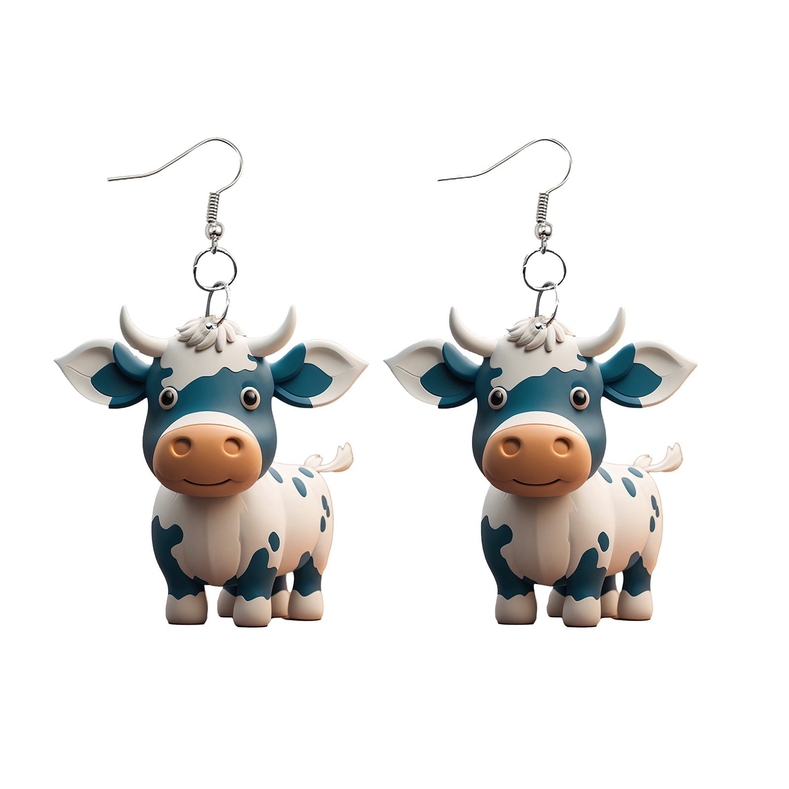 Wholesale Cartoon Cute Farm Yak Creative Acrylic Earrings