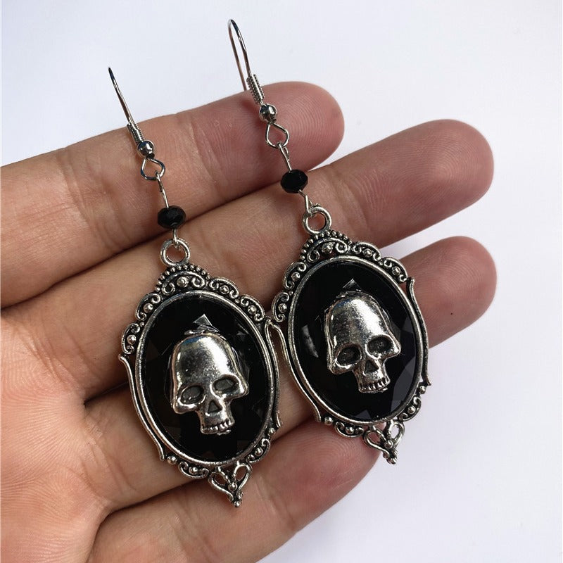 Wholesale  Gothic skull pendant, Gothic skull earrings