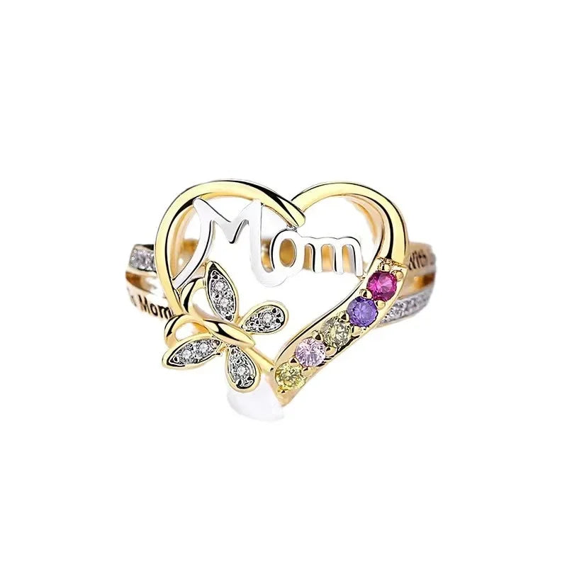 Wholesale Heart Shaped Mother Ring and Necklace