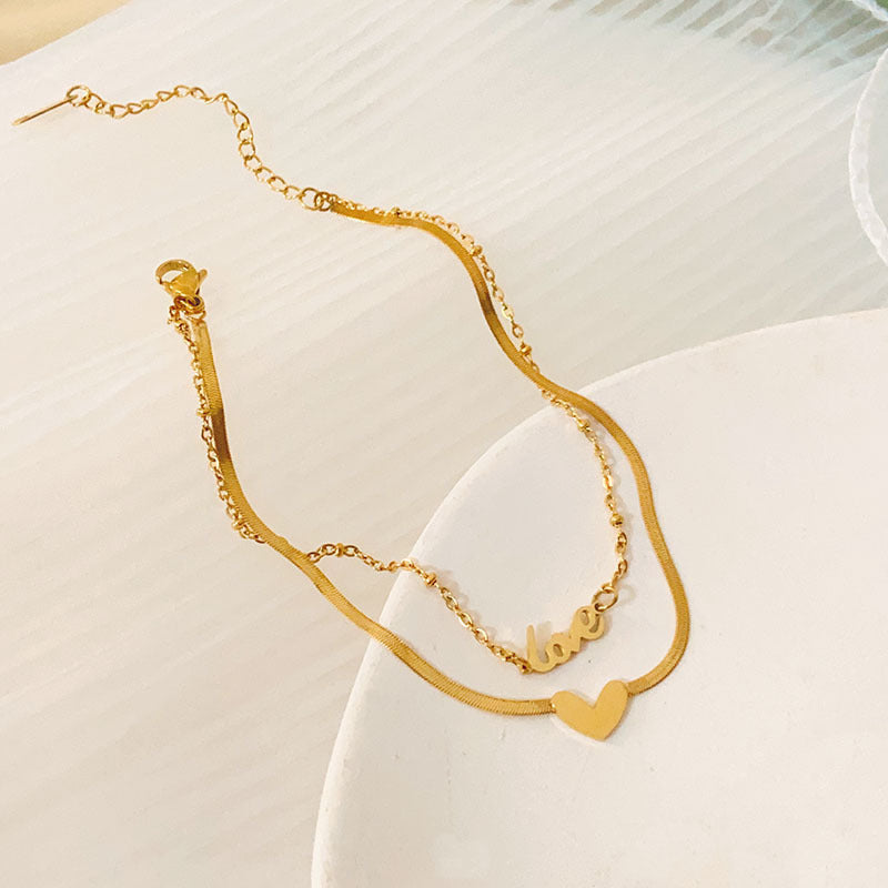 Wholesale Titanium Steel Non-fading Anklets