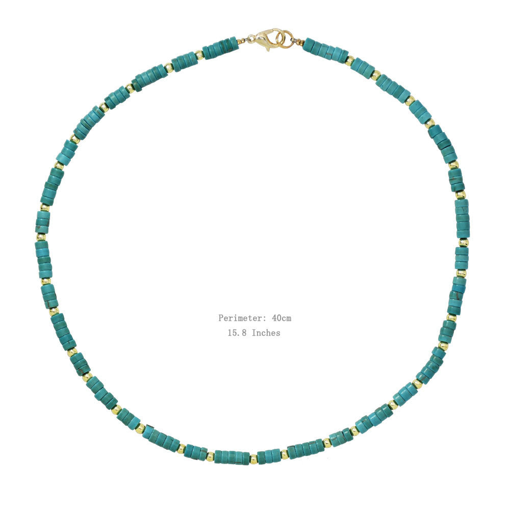 Wholesale Long Turquoise Beaded Necklace