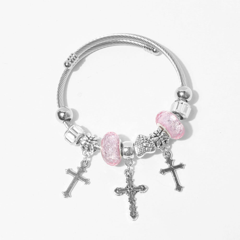 Wholesale Alloy Key Lock Pendant Bracelet