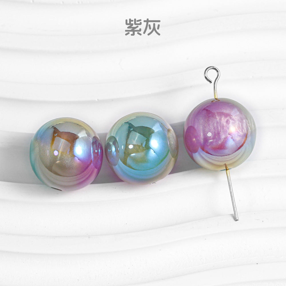 Wholesale 30pcs/1pack Mermaid Maiden Dunhuang Through Hole New Dark Color DIY Beads